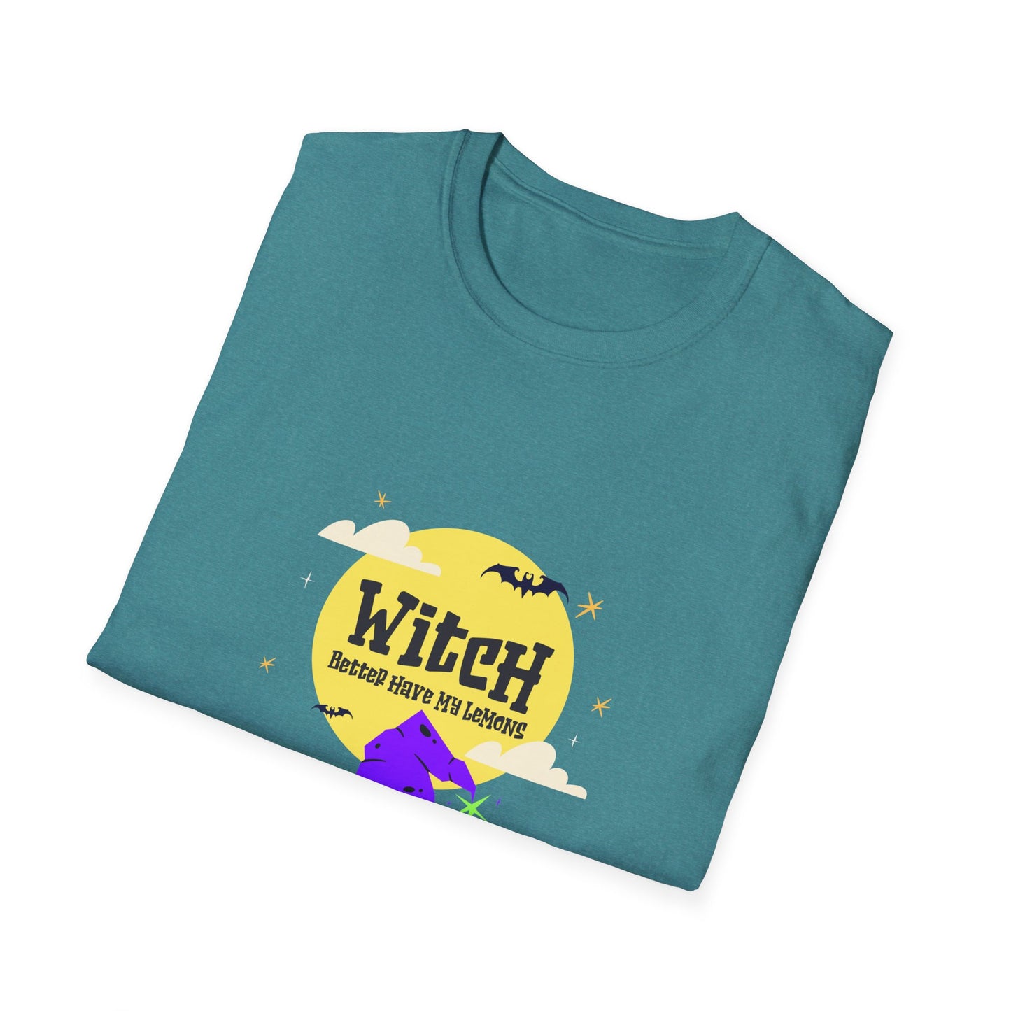 Funny Witch Moon Unisex T-Shirt - Witch Better Have My Lemons Halloween Tee