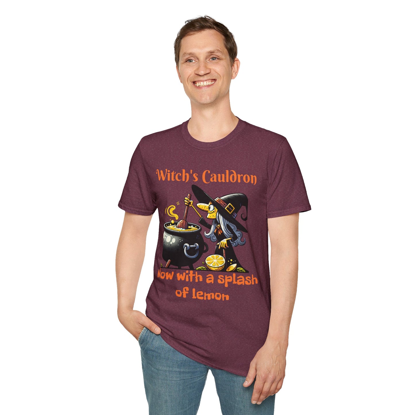 Halloween Witch Cauldron Softstyle T-Shirt
