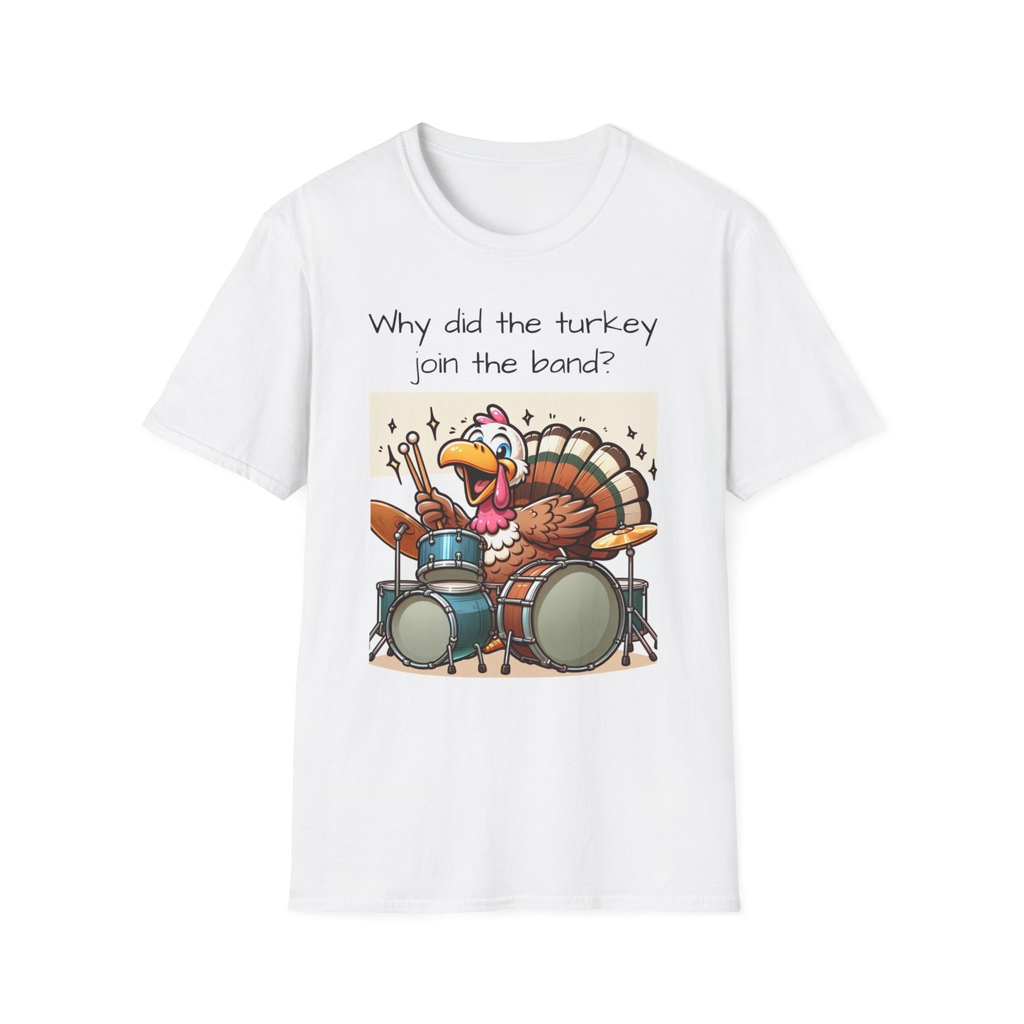 Funny Thanksgiving Turkey Drummer T-Shirt