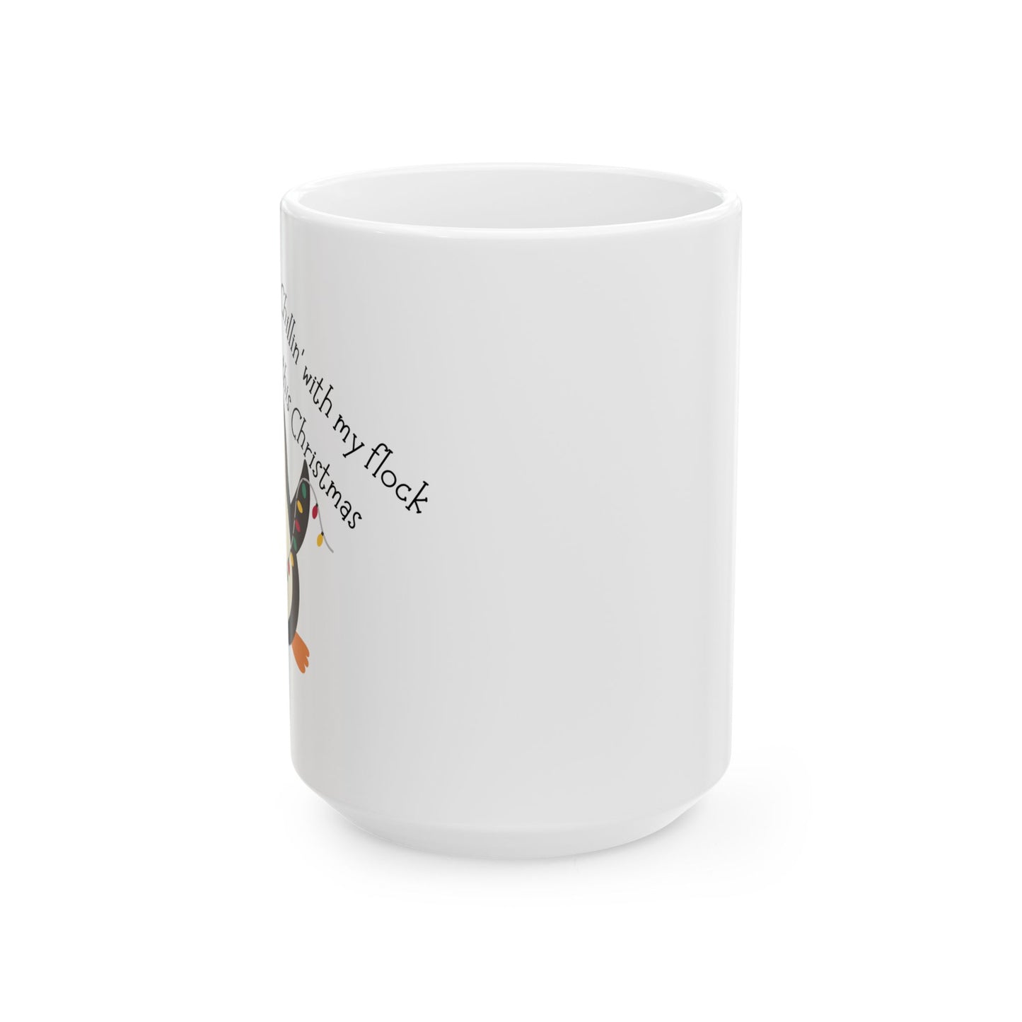 Christmas Penguin Ceramic Mug, (11oz, 15oz)