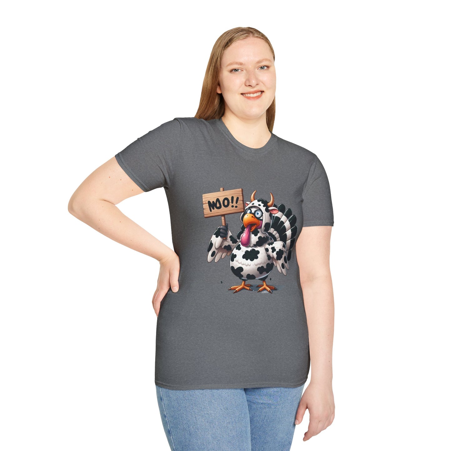 Unisex Tee - Cow-Turkey Funny Thanksgiving Shirt