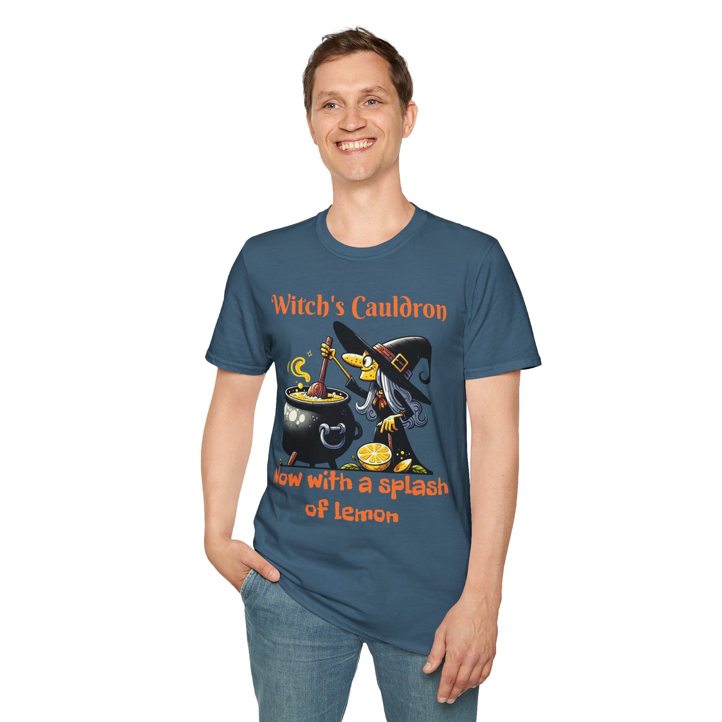 Halloween Witch Cauldron Softstyle T-Shirt
