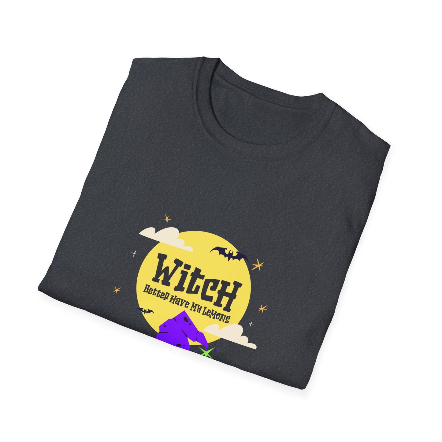 Funny Witch Moon Unisex T-Shirt - Witch Better Have My Lemons Halloween Tee