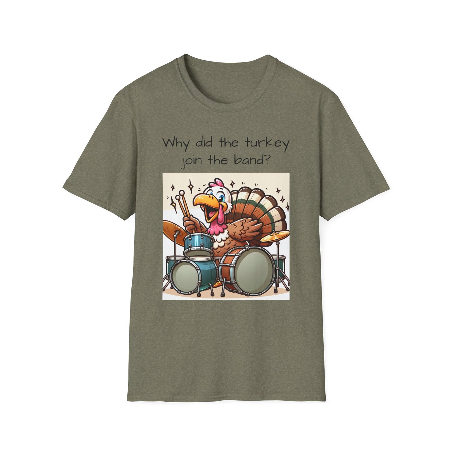 Funny Thanksgiving Turkey Drummer T-Shirt