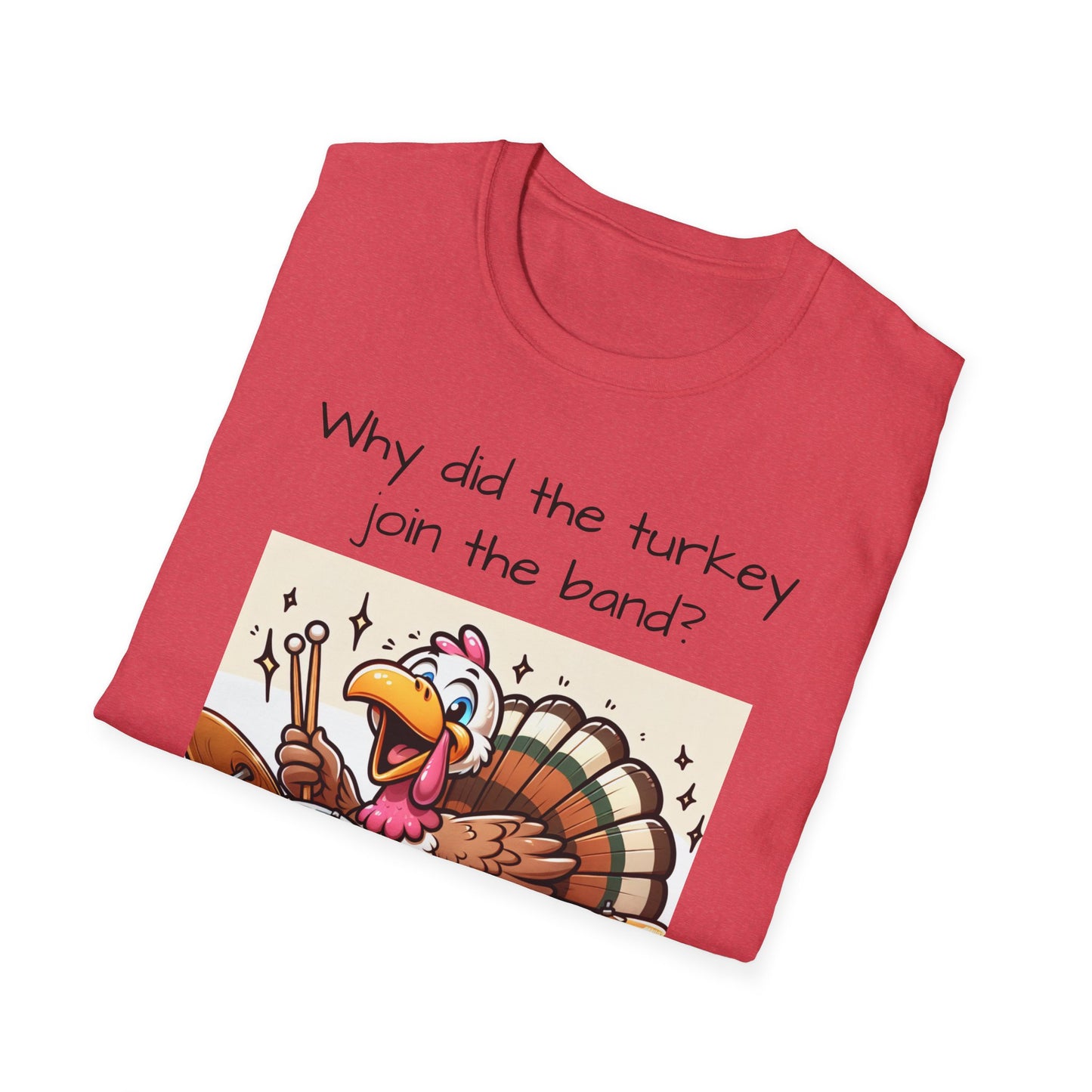 Funny Thanksgiving Turkey Drummer T-Shirt