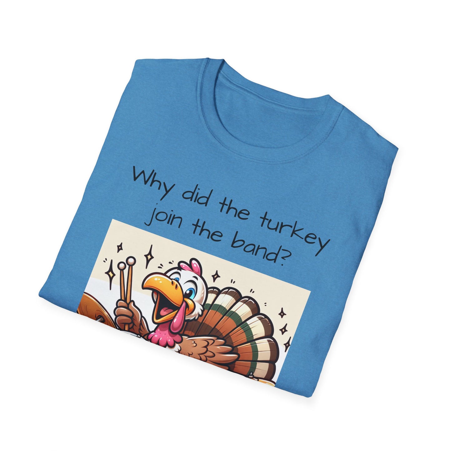 Funny Thanksgiving Turkey Drummer T-Shirt