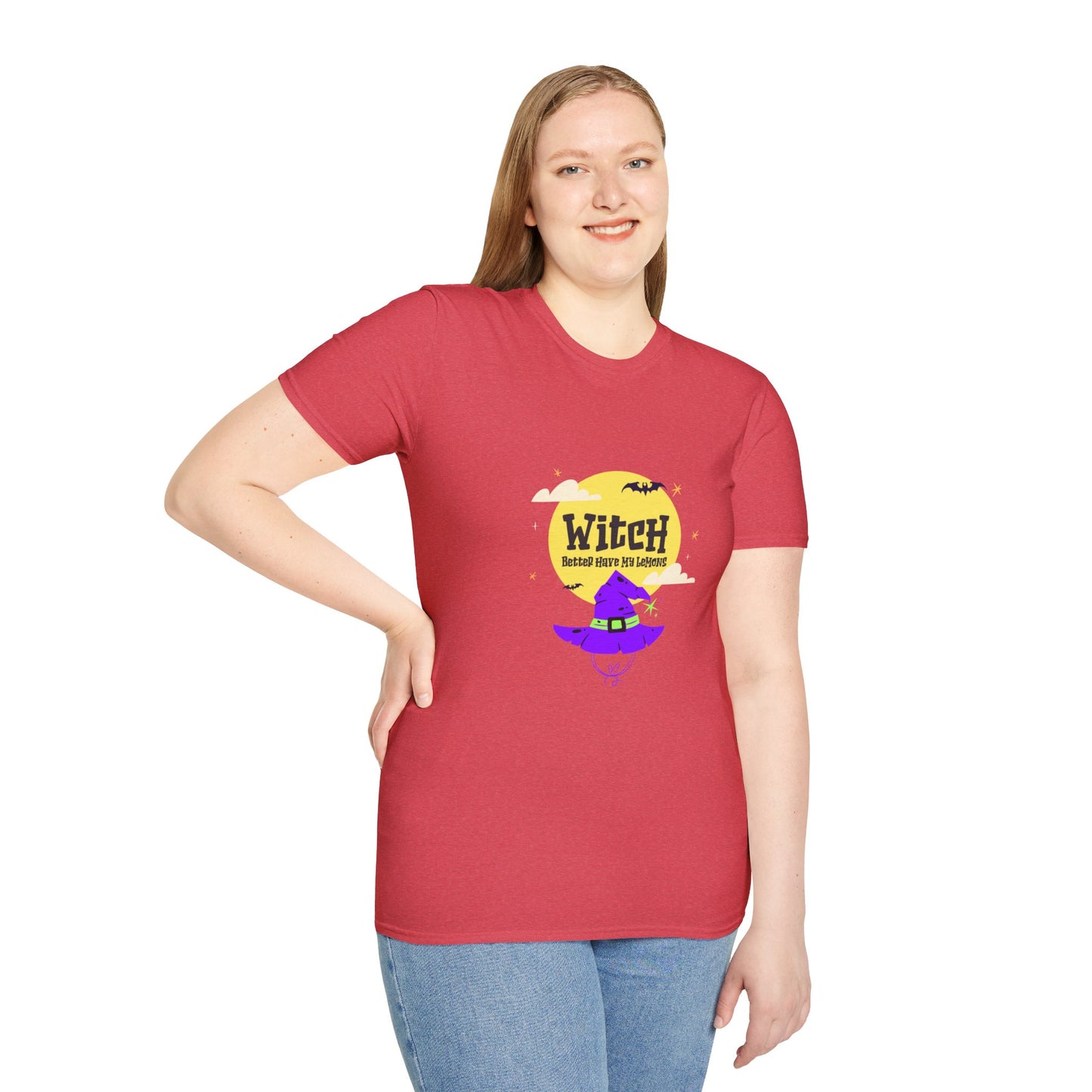 Funny Witch Moon Unisex T-Shirt - Witch Better Have My Lemons Halloween Tee