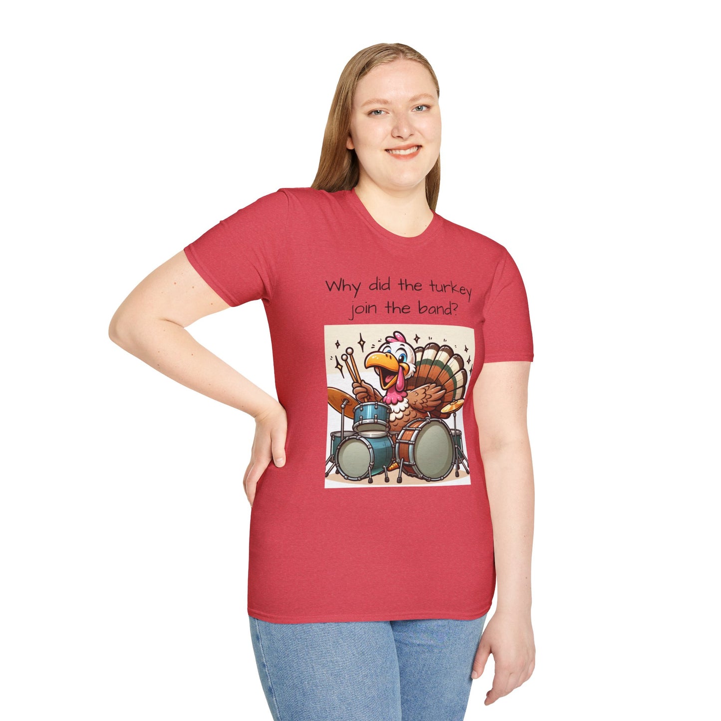 Funny Thanksgiving Turkey Drummer T-Shirt