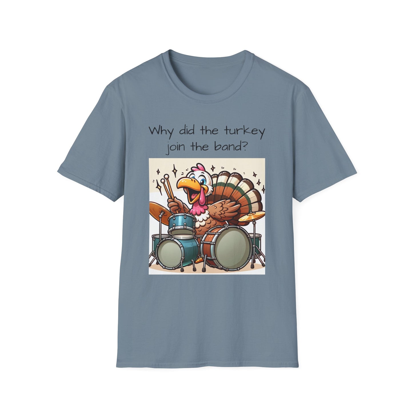 Funny Thanksgiving Turkey Drummer T-Shirt