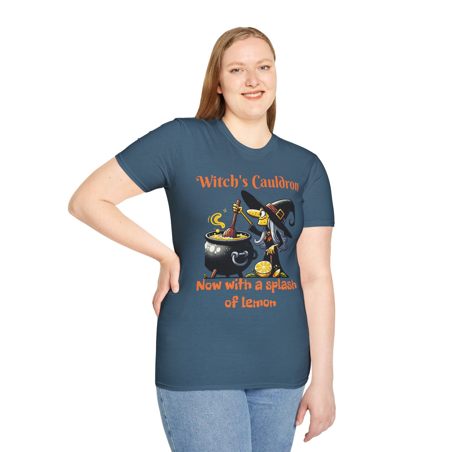 Halloween Witch Cauldron Softstyle T-Shirt