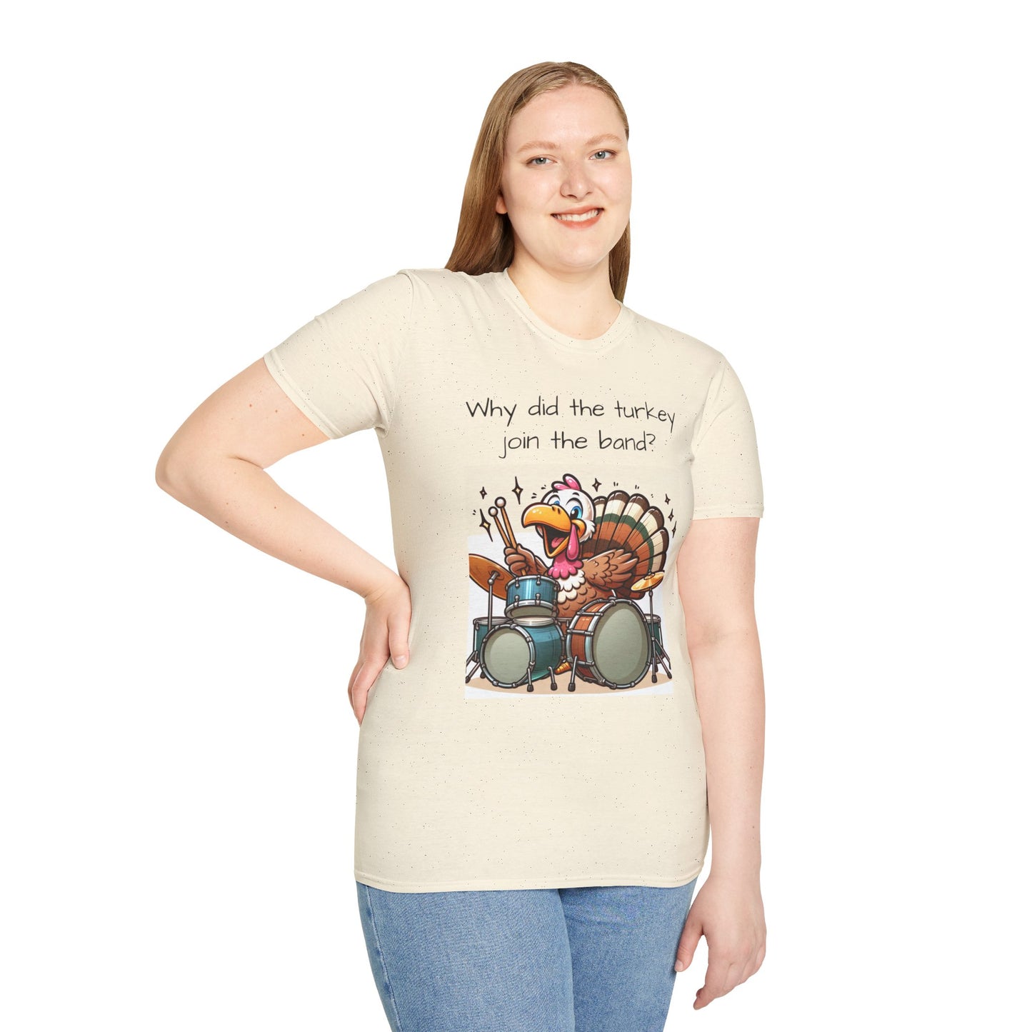 Funny Thanksgiving Turkey Drummer T-Shirt