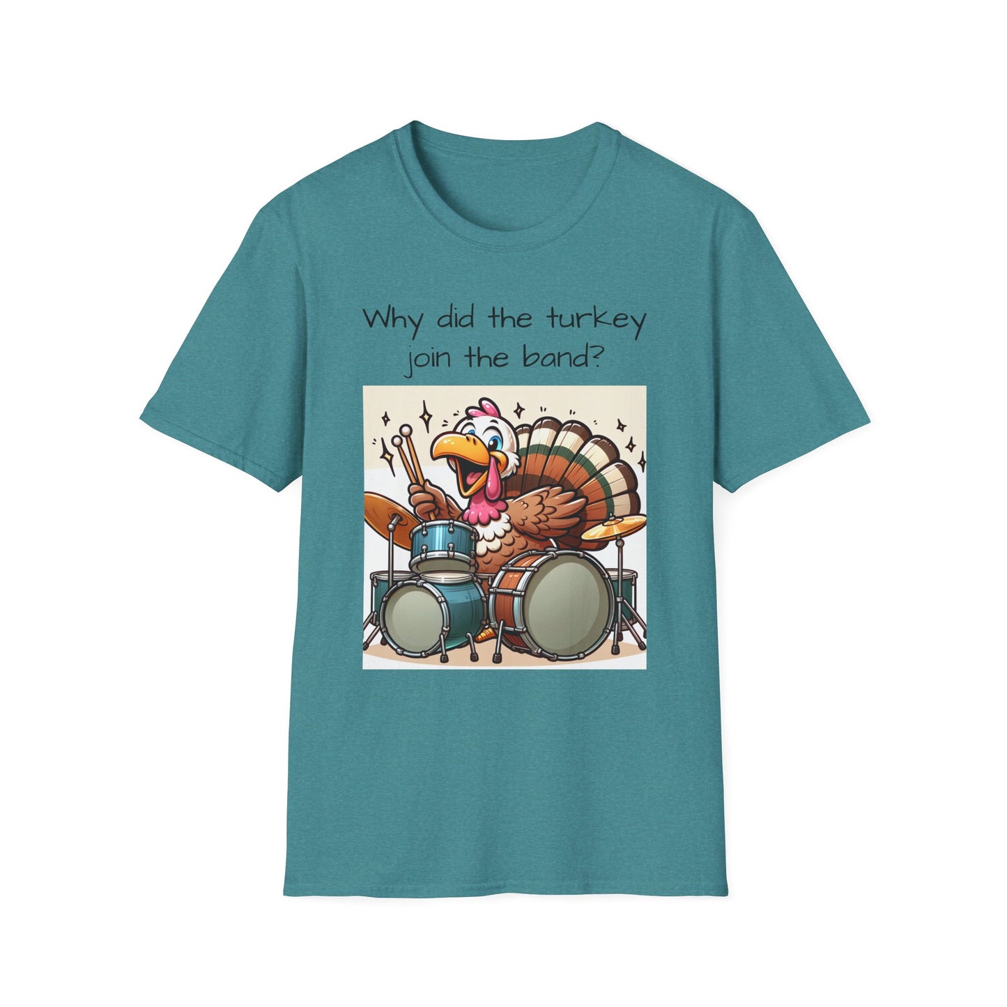 Funny Thanksgiving Turkey Drummer T-Shirt