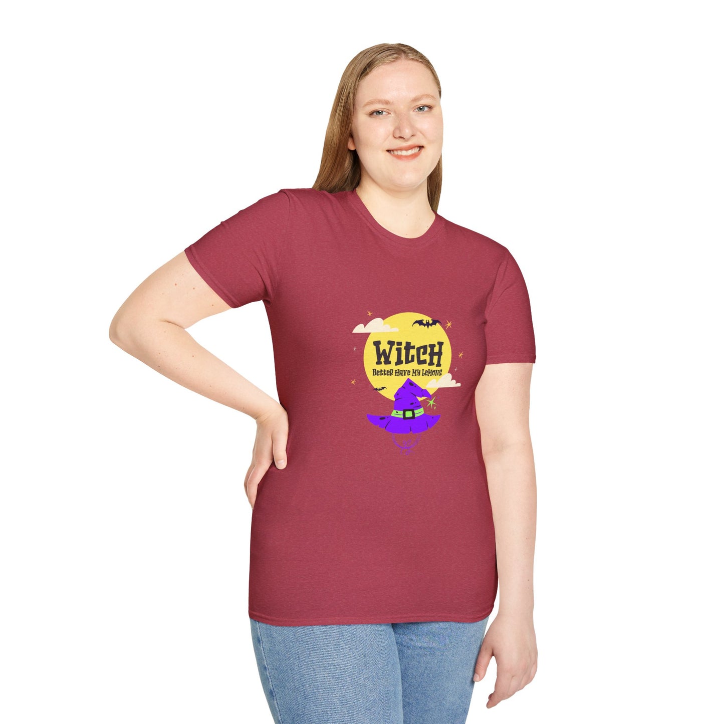 Funny Witch Moon Unisex T-Shirt - Witch Better Have My Lemons Halloween Tee