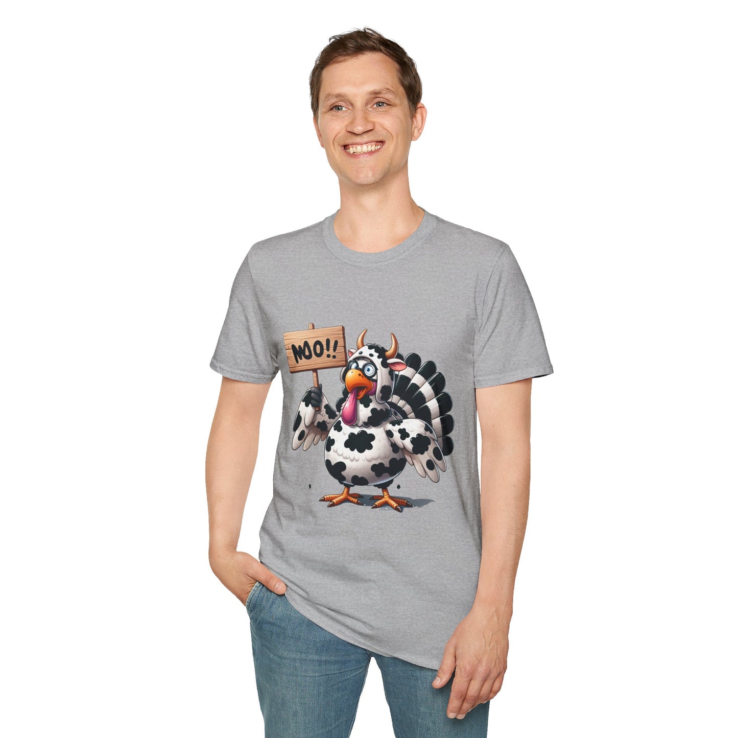 Unisex Tee - Cow-Turkey Funny Thanksgiving Shirt