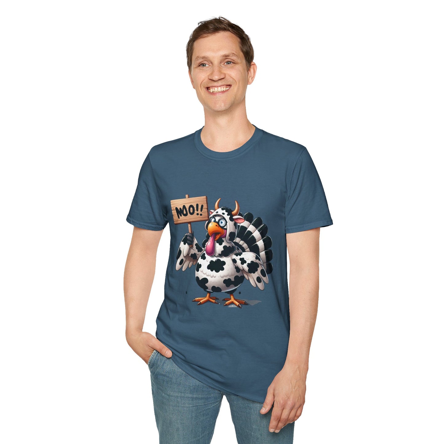 Unisex Tee - Cow-Turkey Funny Thanksgiving Shirt