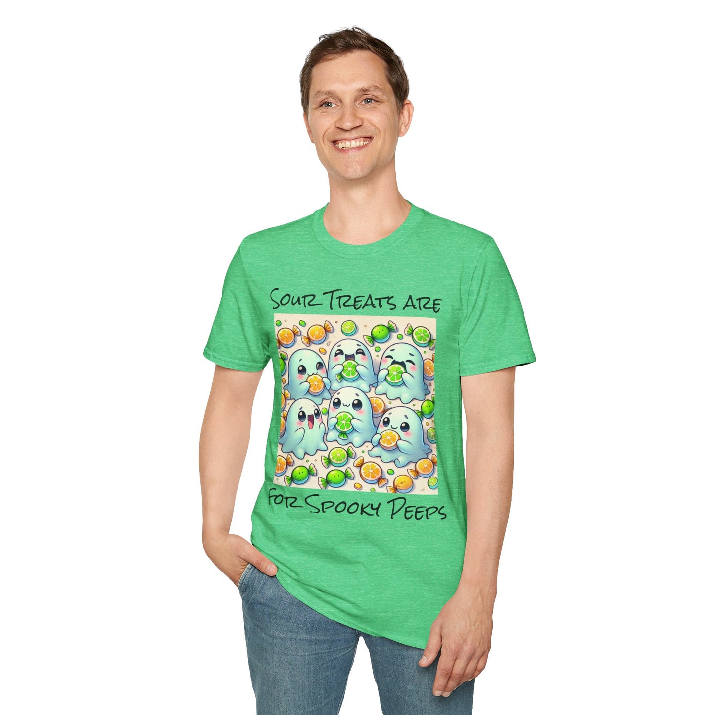 T-Shirt: Spooky Ghost Sour Treats Halloween Design