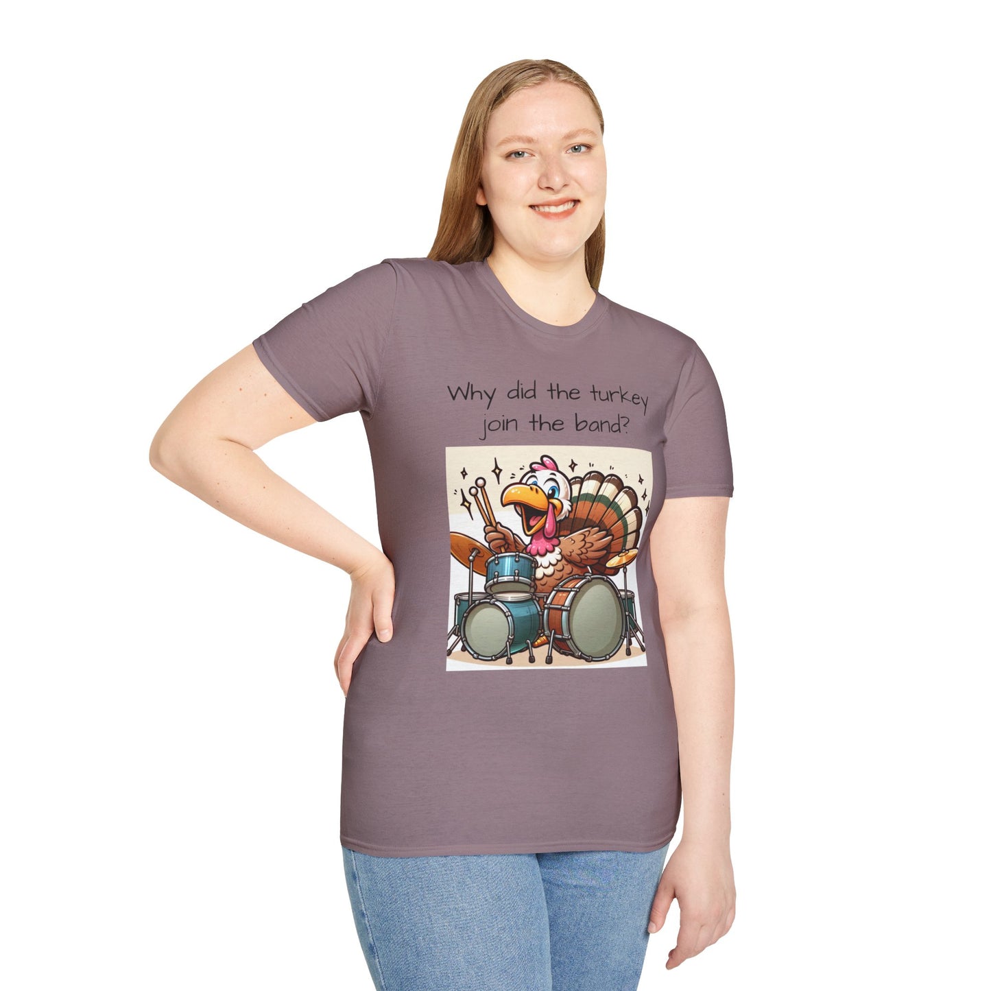 Funny Thanksgiving Turkey Drummer T-Shirt