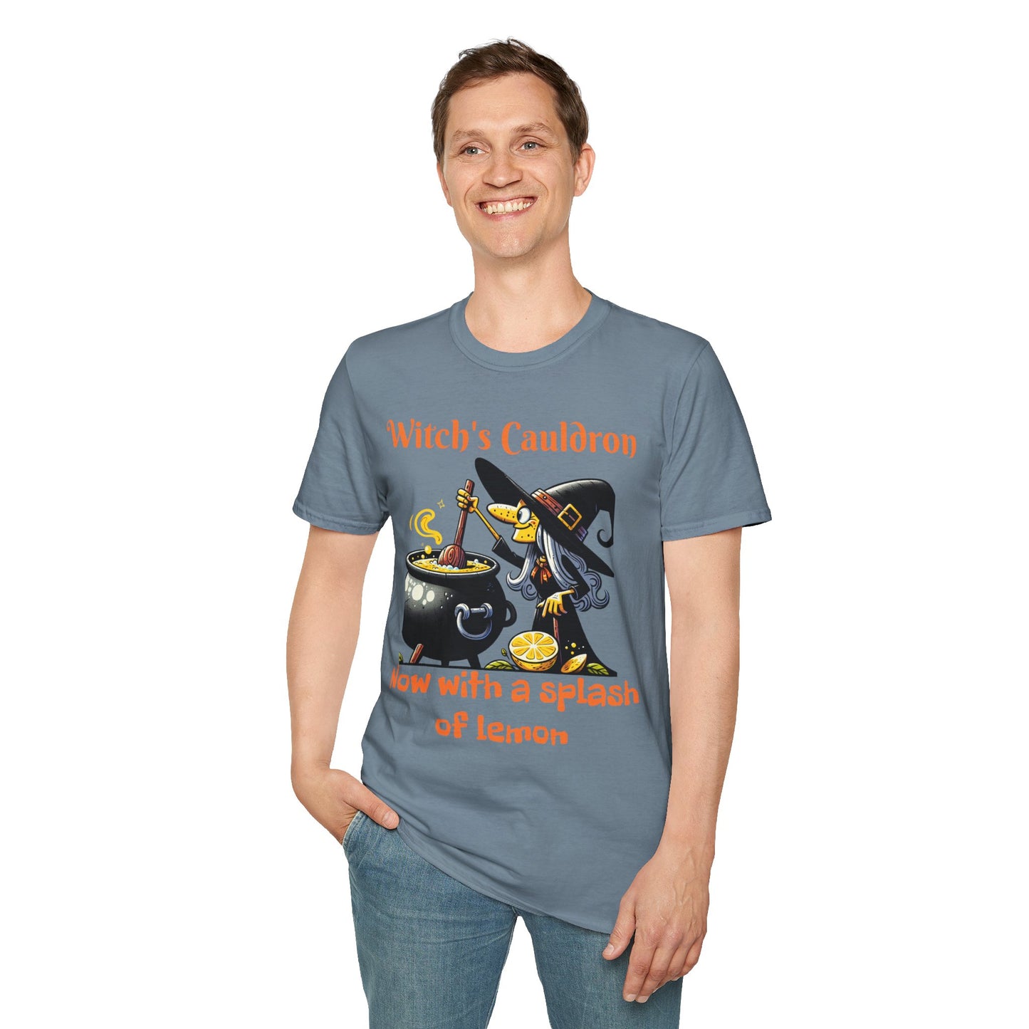 Halloween Witch Cauldron Softstyle T-Shirt