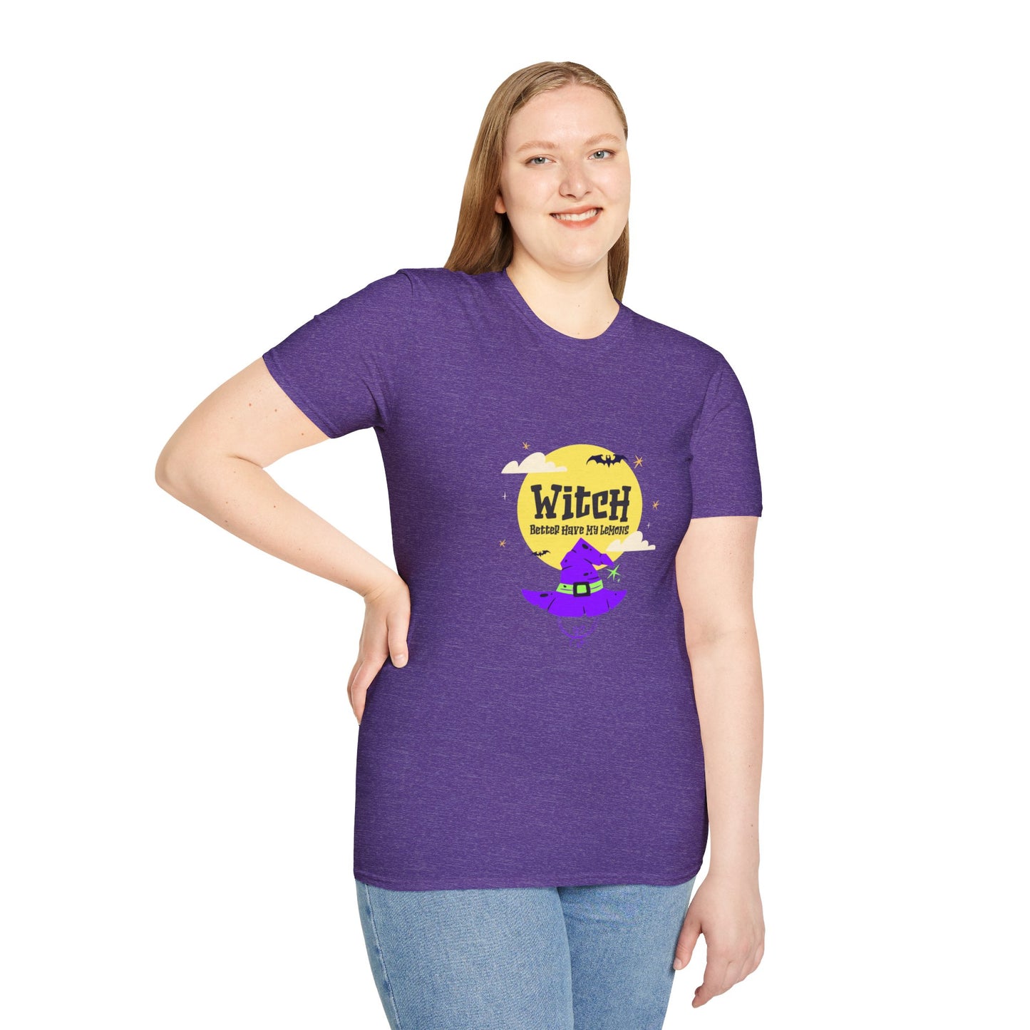 Funny Witch Moon Unisex T-Shirt - Witch Better Have My Lemons Halloween Tee
