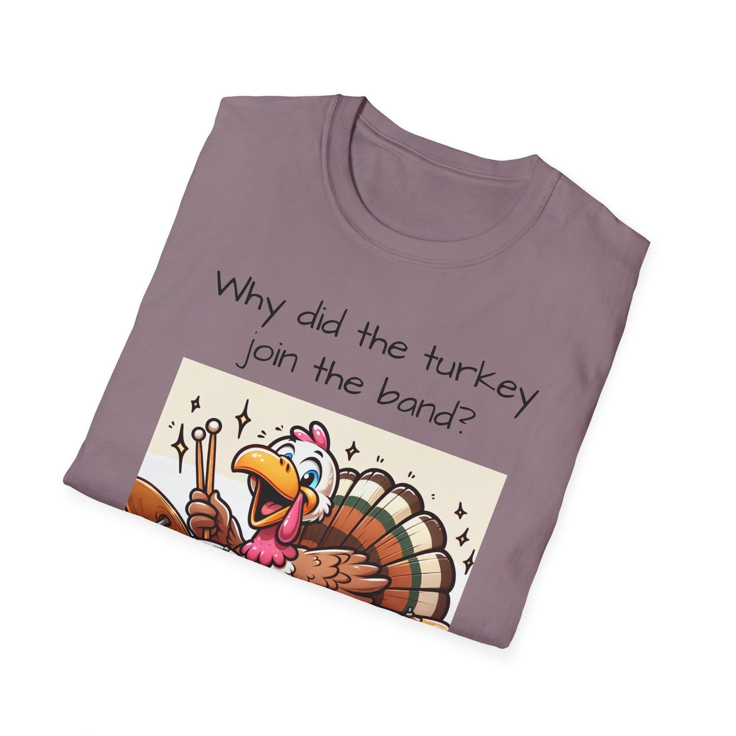 Funny Thanksgiving Turkey Drummer T-Shirt