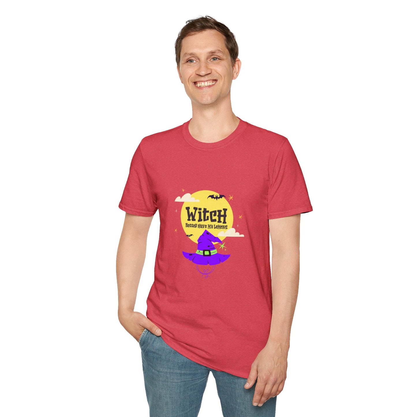 Funny Witch Moon Unisex T-Shirt - Witch Better Have My Lemons Halloween Tee