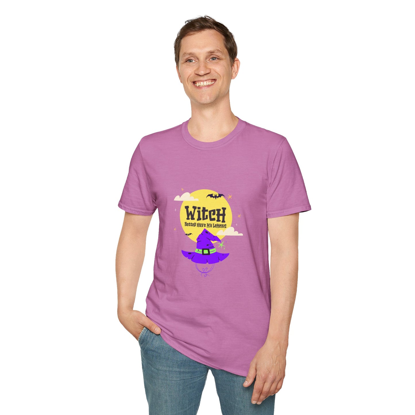 Funny Witch Moon Unisex T-Shirt - Witch Better Have My Lemons Halloween Tee