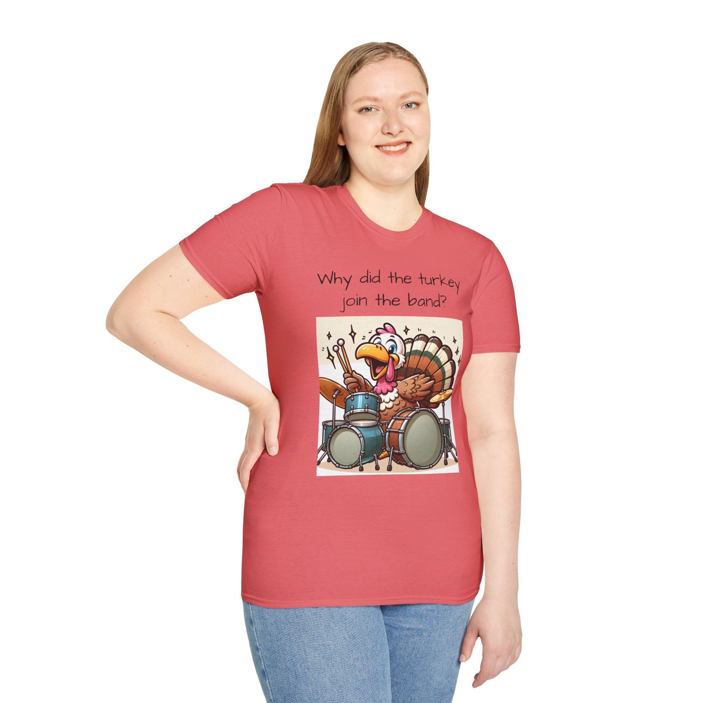 Funny Thanksgiving Turkey Drummer T-Shirt