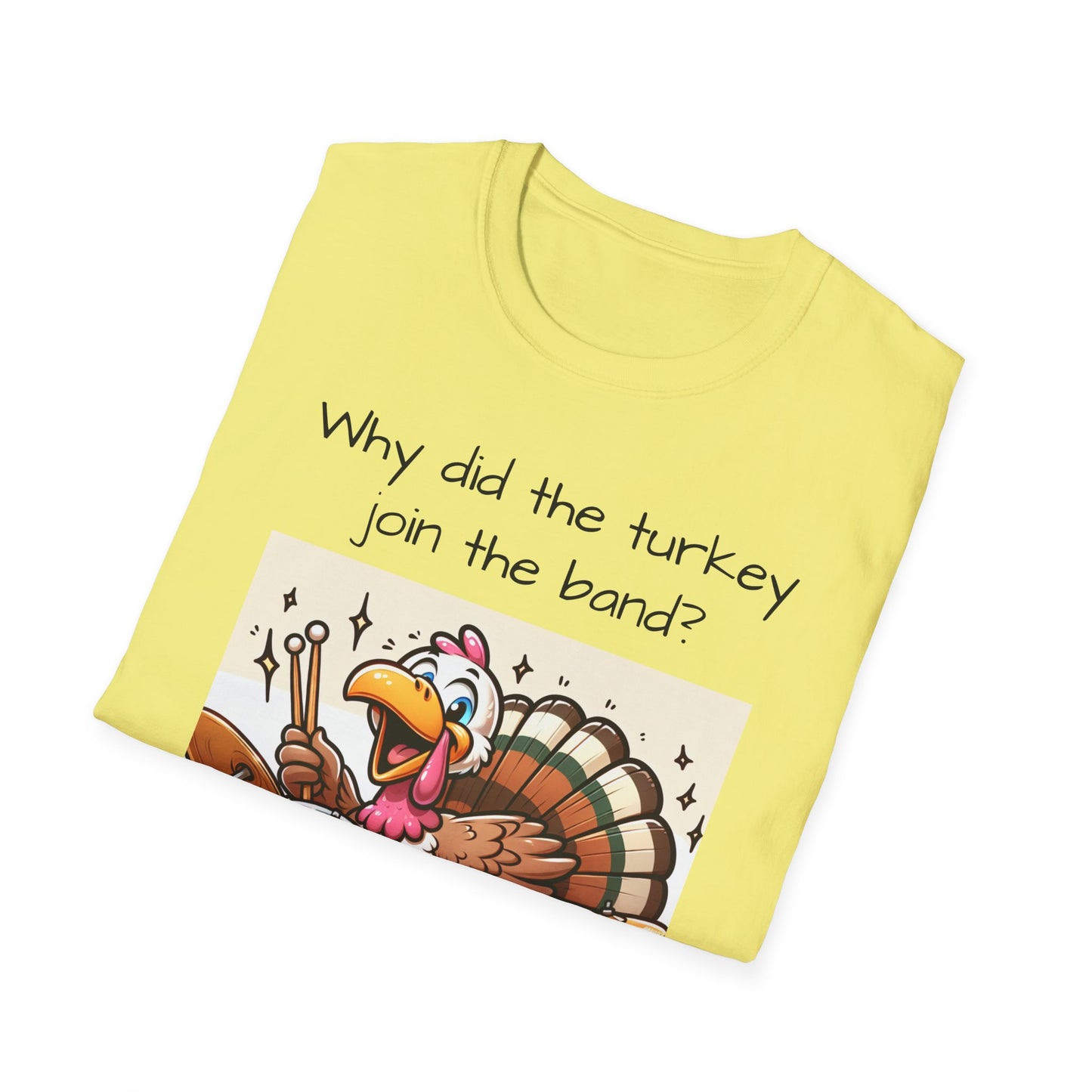 Funny Thanksgiving Turkey Drummer T-Shirt