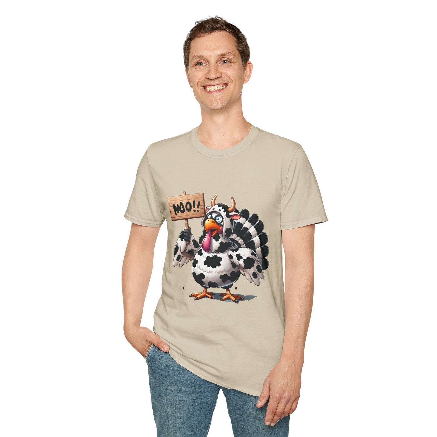 Unisex Tee - Cow-Turkey Funny Thanksgiving Shirt