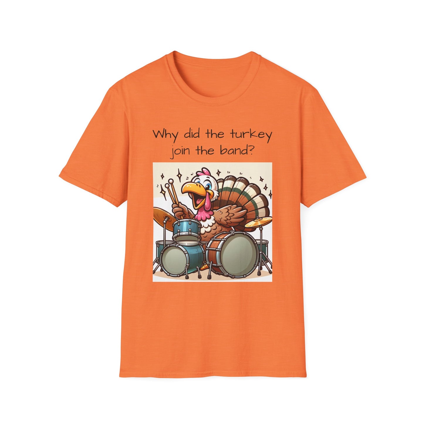 Funny Thanksgiving Turkey Drummer T-Shirt
