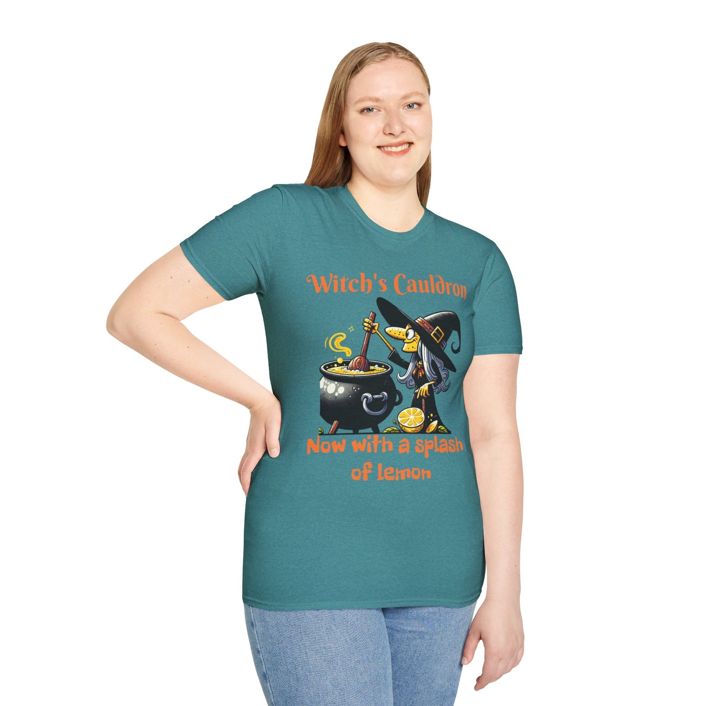 Halloween Witch Cauldron Softstyle T-Shirt