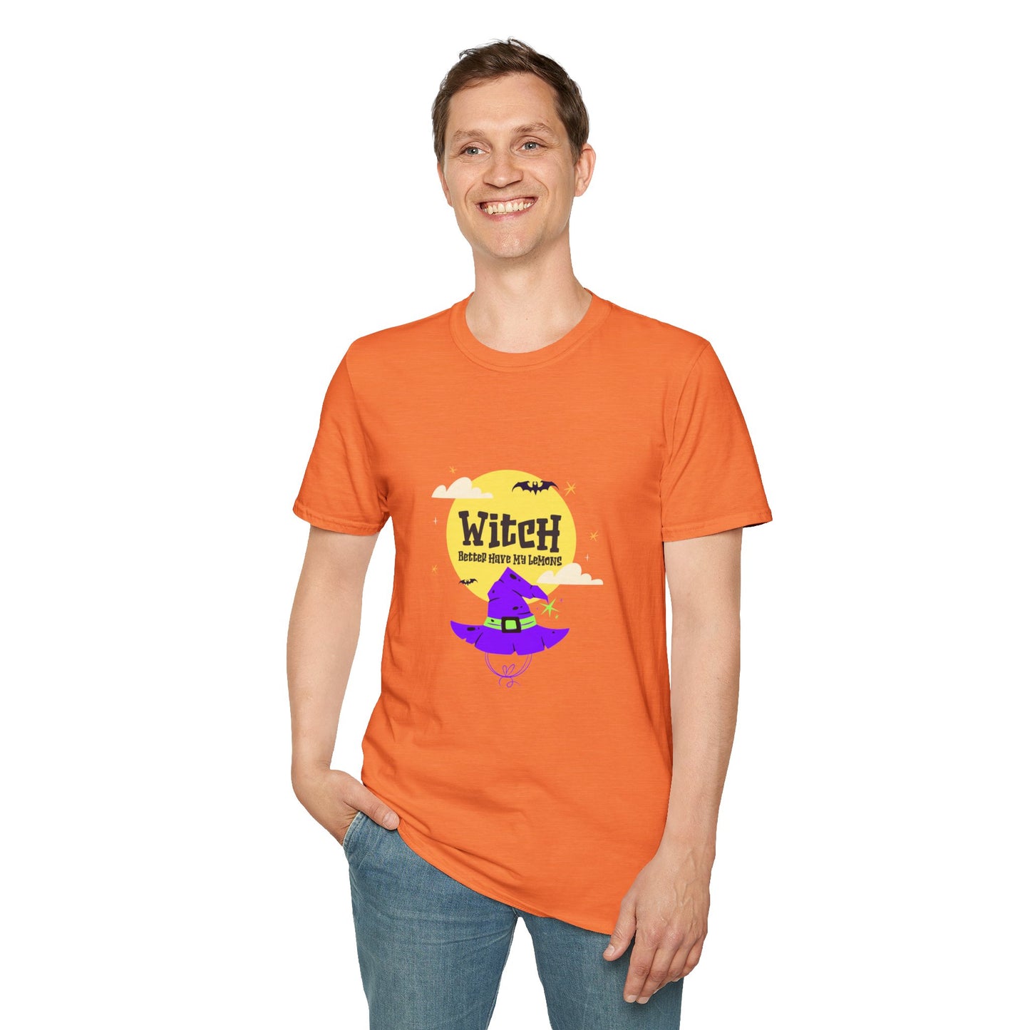 Funny Witch Moon Unisex T-Shirt - Witch Better Have My Lemons Halloween Tee