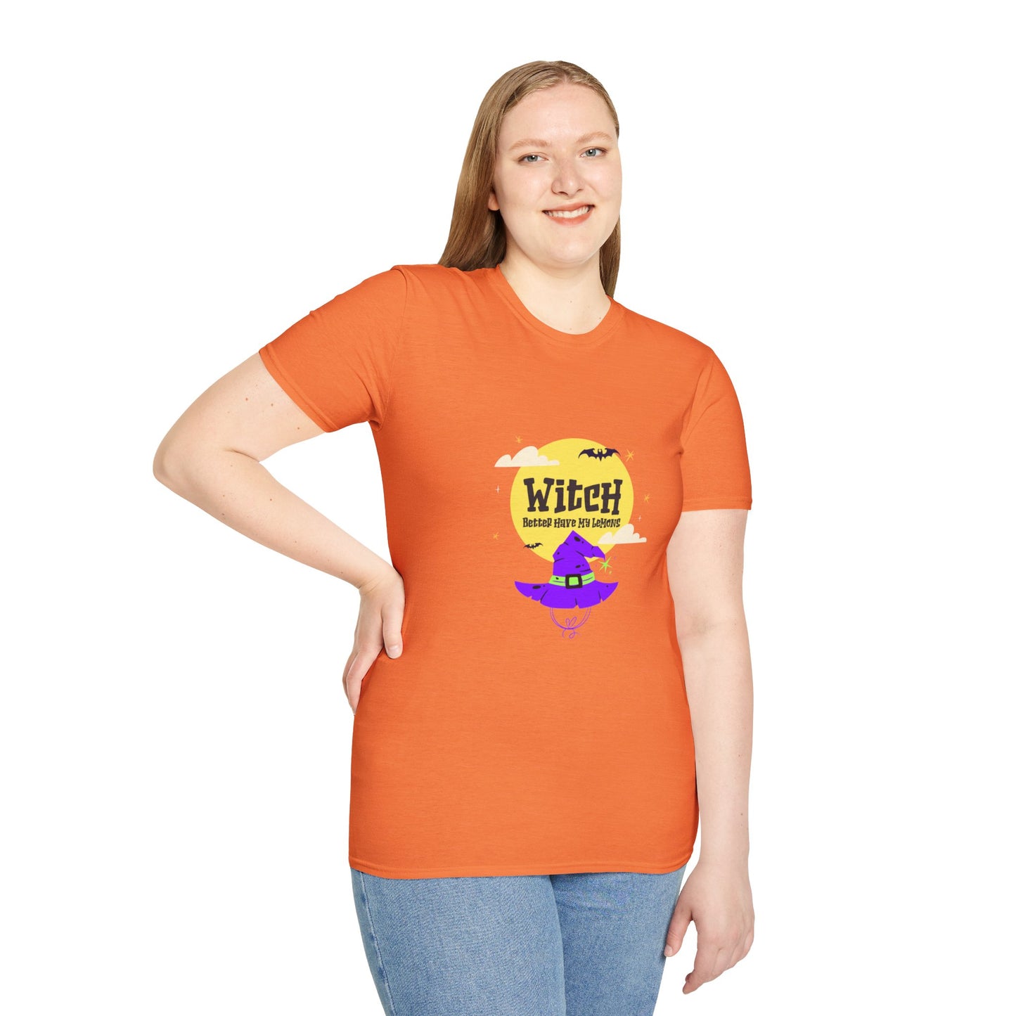 Funny Witch Moon Unisex T-Shirt - Witch Better Have My Lemons Halloween Tee
