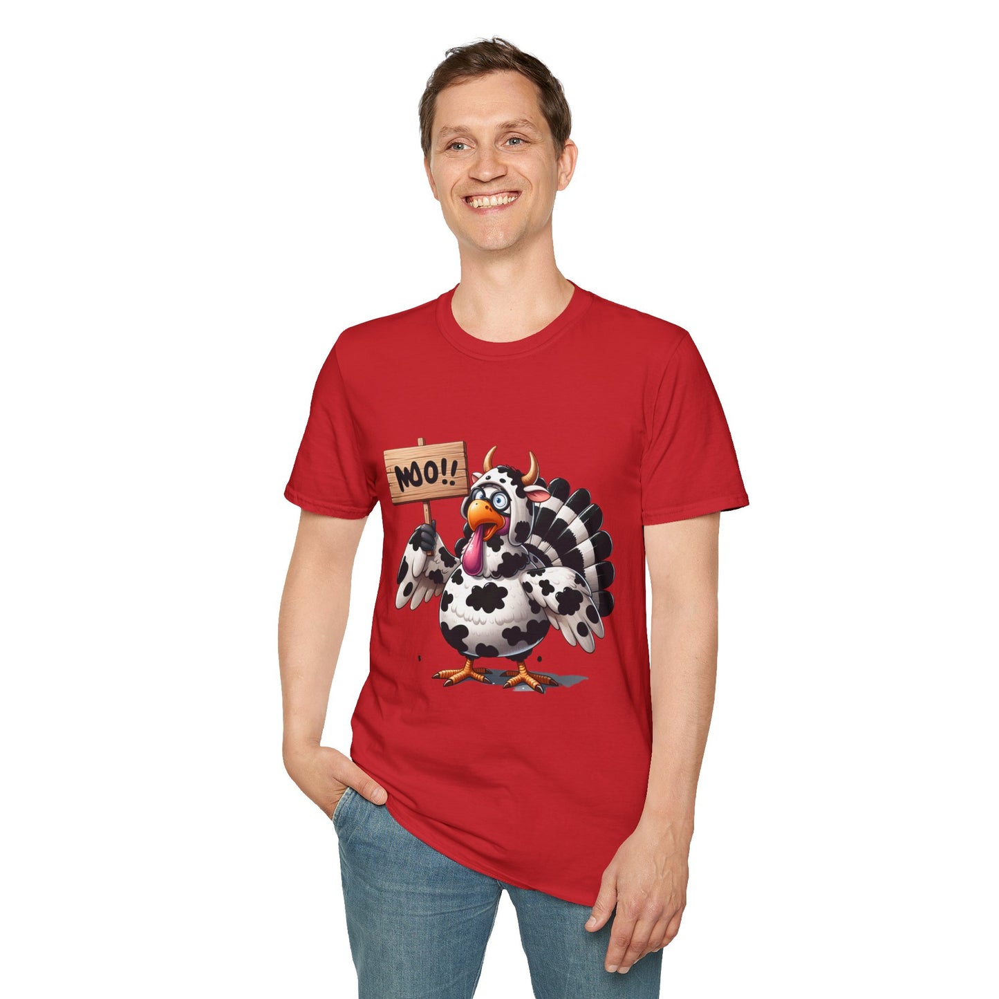 Unisex Tee - Cow-Turkey Funny Thanksgiving Shirt