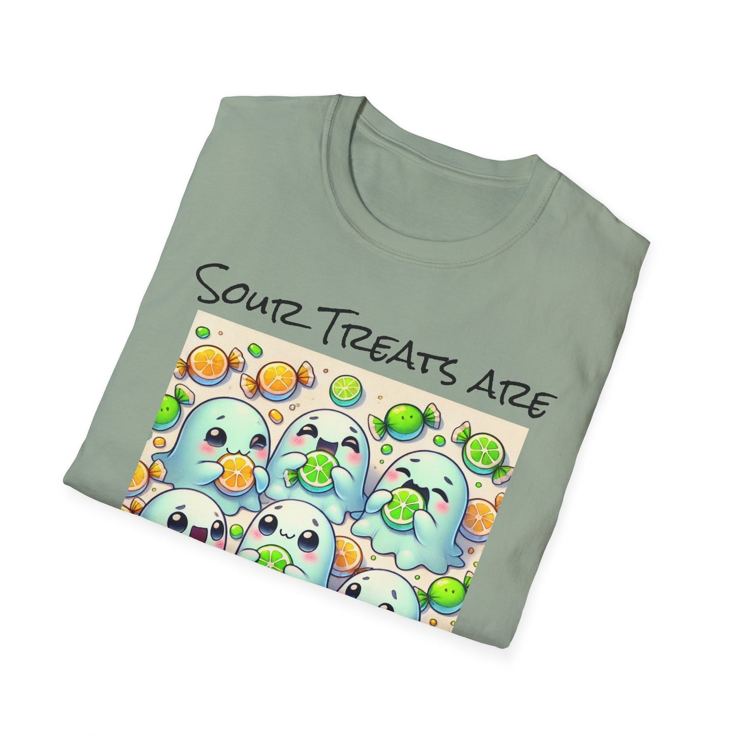 T-Shirt: Spooky Ghost Sour Treats Halloween Design