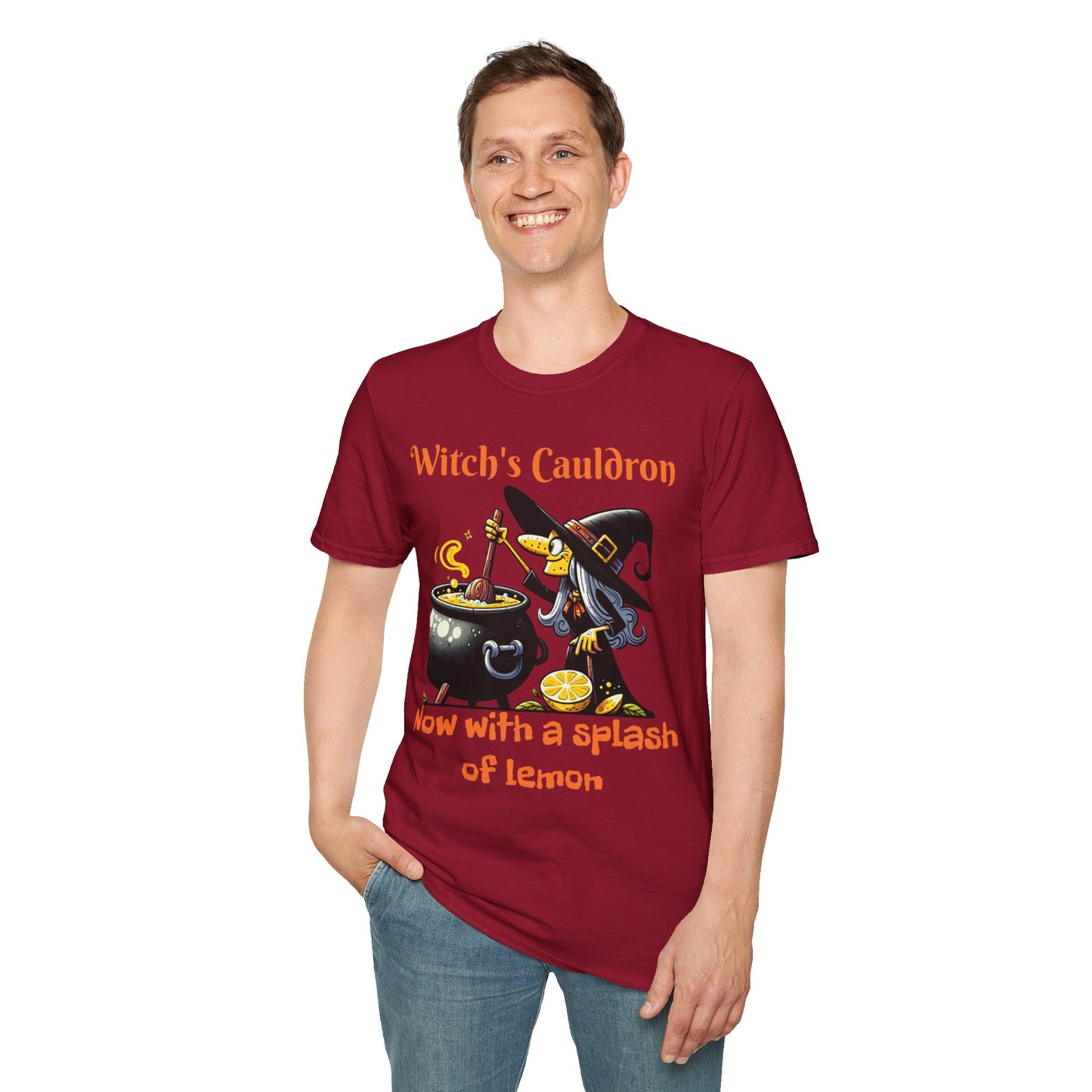 Halloween Witch Cauldron Softstyle T-Shirt