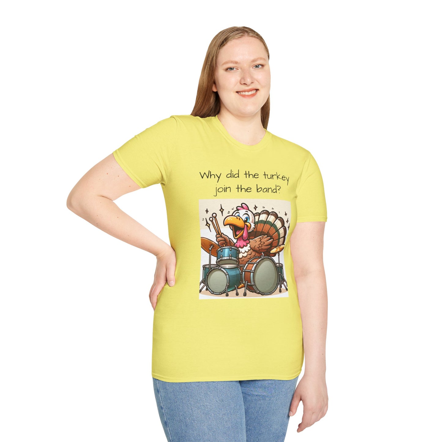 Funny Thanksgiving Turkey Drummer T-Shirt