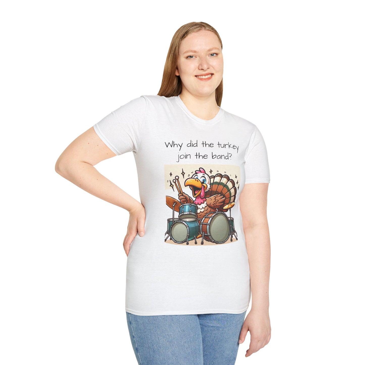 Funny Thanksgiving Turkey Drummer T-Shirt