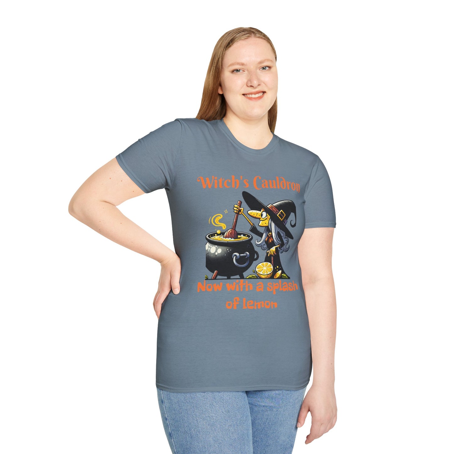 Halloween Witch Cauldron Softstyle T-Shirt