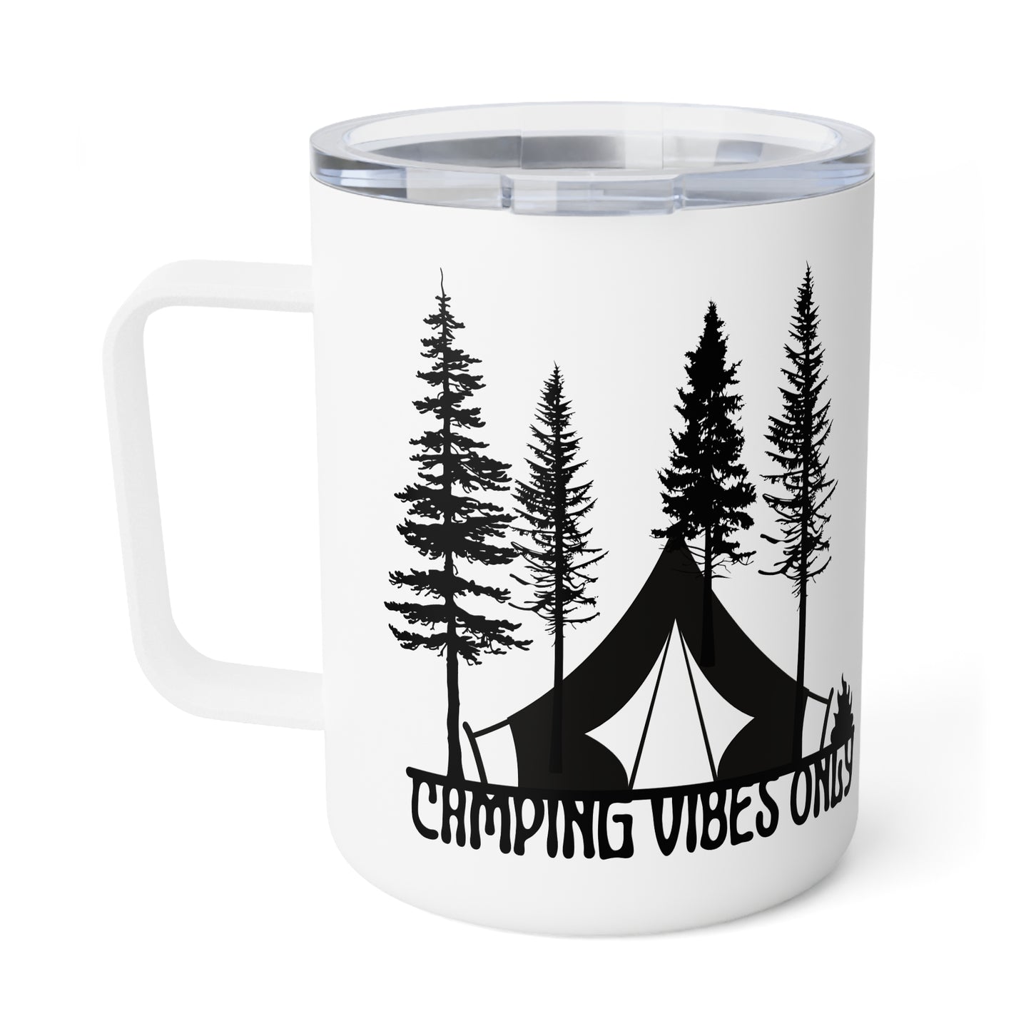 Camping Vibes Only Insulated Coffee Mug, 10oz