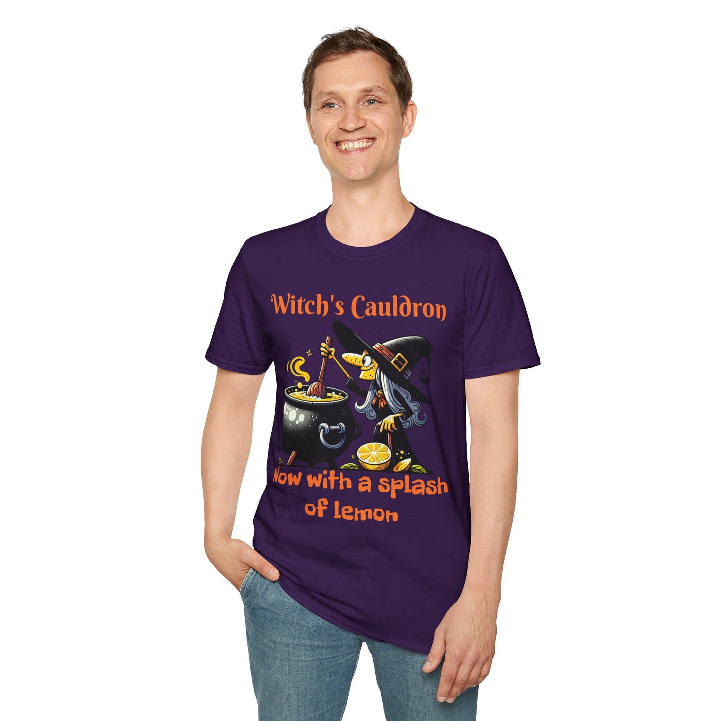 Halloween Witch Cauldron Softstyle T-Shirt