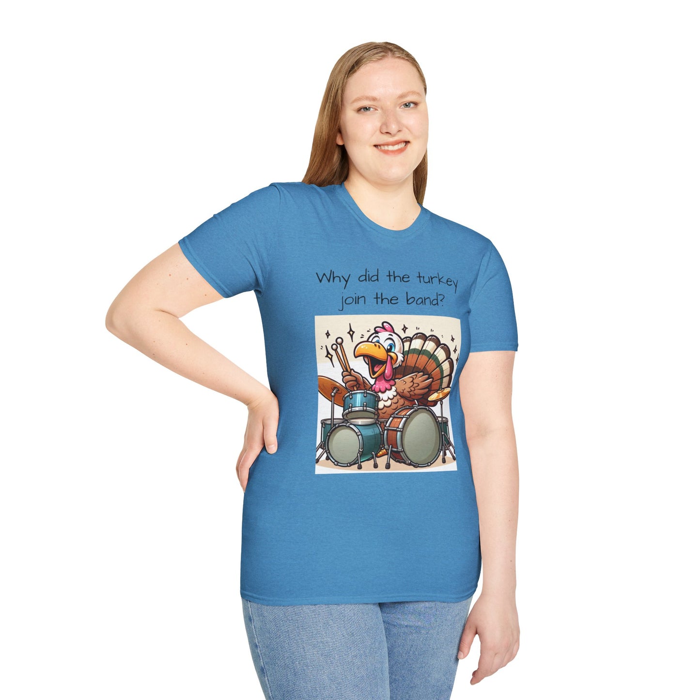 Funny Thanksgiving Turkey Drummer T-Shirt