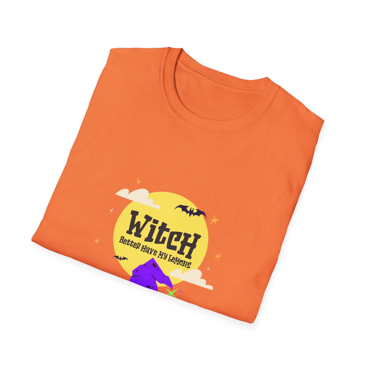 Funny Witch Moon Unisex T-Shirt - Witch Better Have My Lemons Halloween Tee
