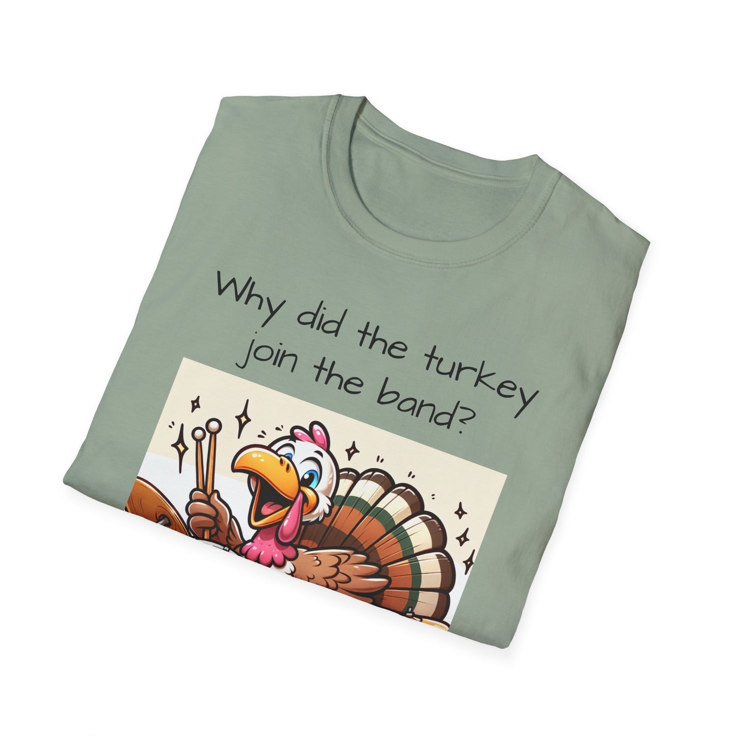 Funny Thanksgiving Turkey Drummer T-Shirt