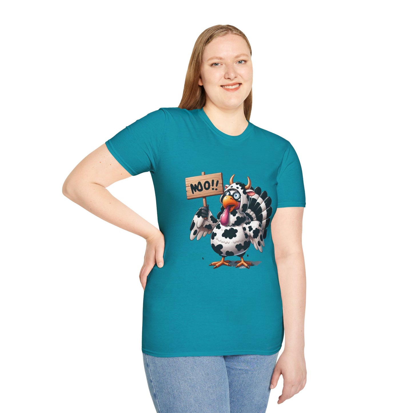 Unisex Tee - Cow-Turkey Funny Thanksgiving Shirt