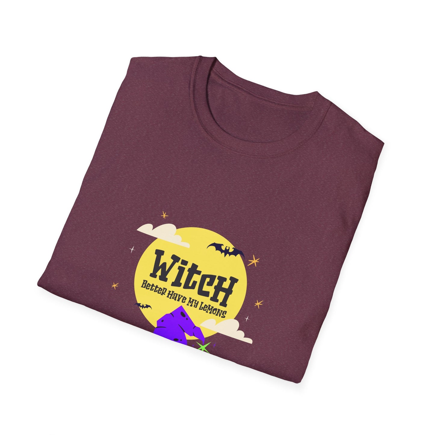 Funny Witch Moon Unisex T-Shirt - Witch Better Have My Lemons Halloween Tee
