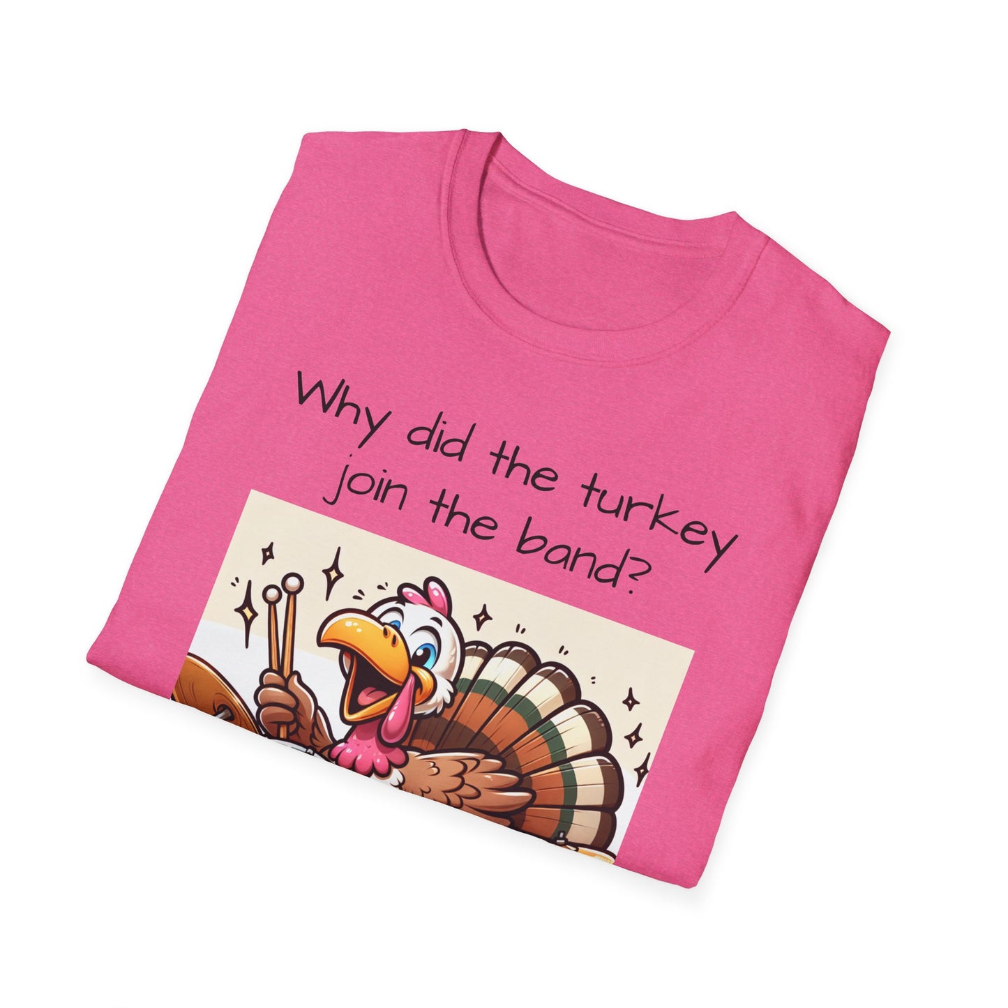 Funny Thanksgiving Turkey Drummer T-Shirt
