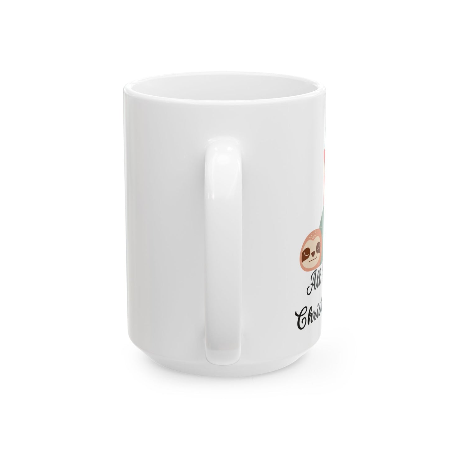 Sloth Christmas Ceramic Mug, (11oz, 15oz)