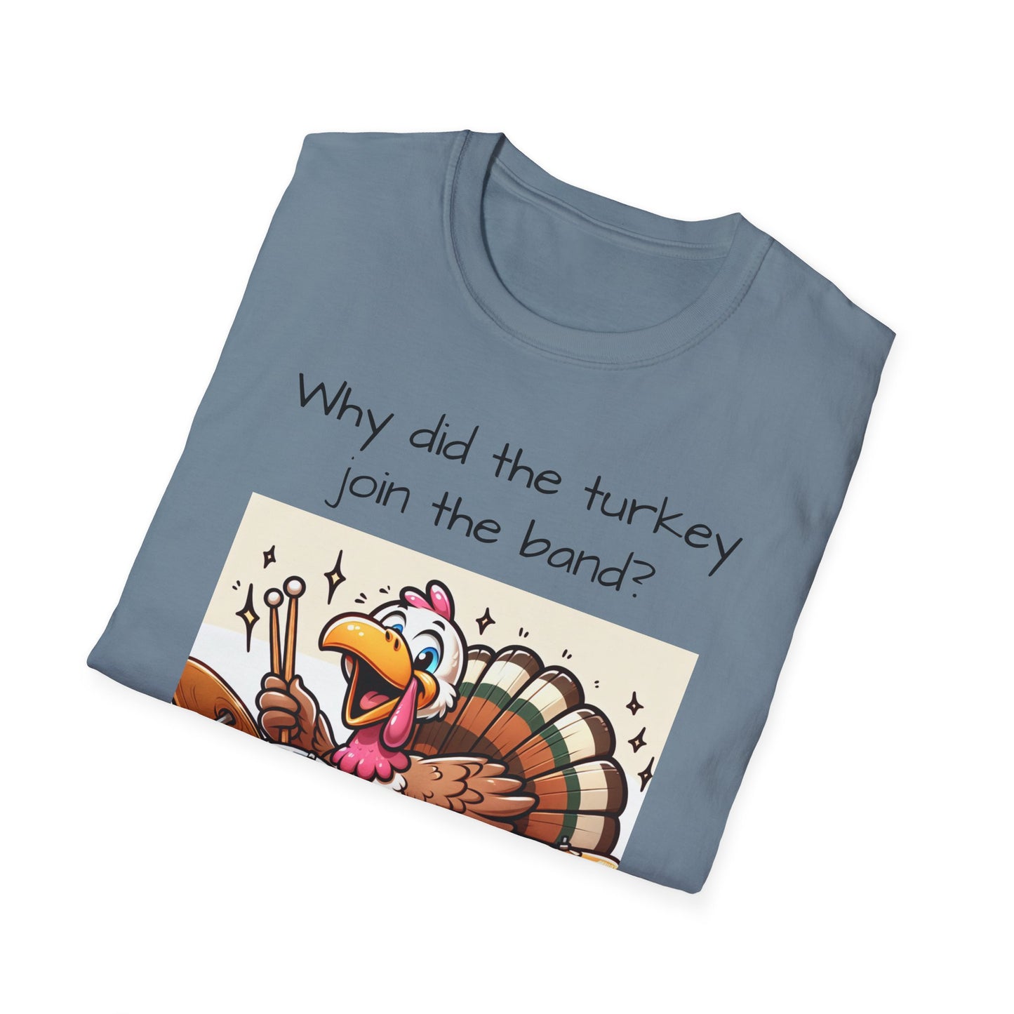 Funny Thanksgiving Turkey Drummer T-Shirt