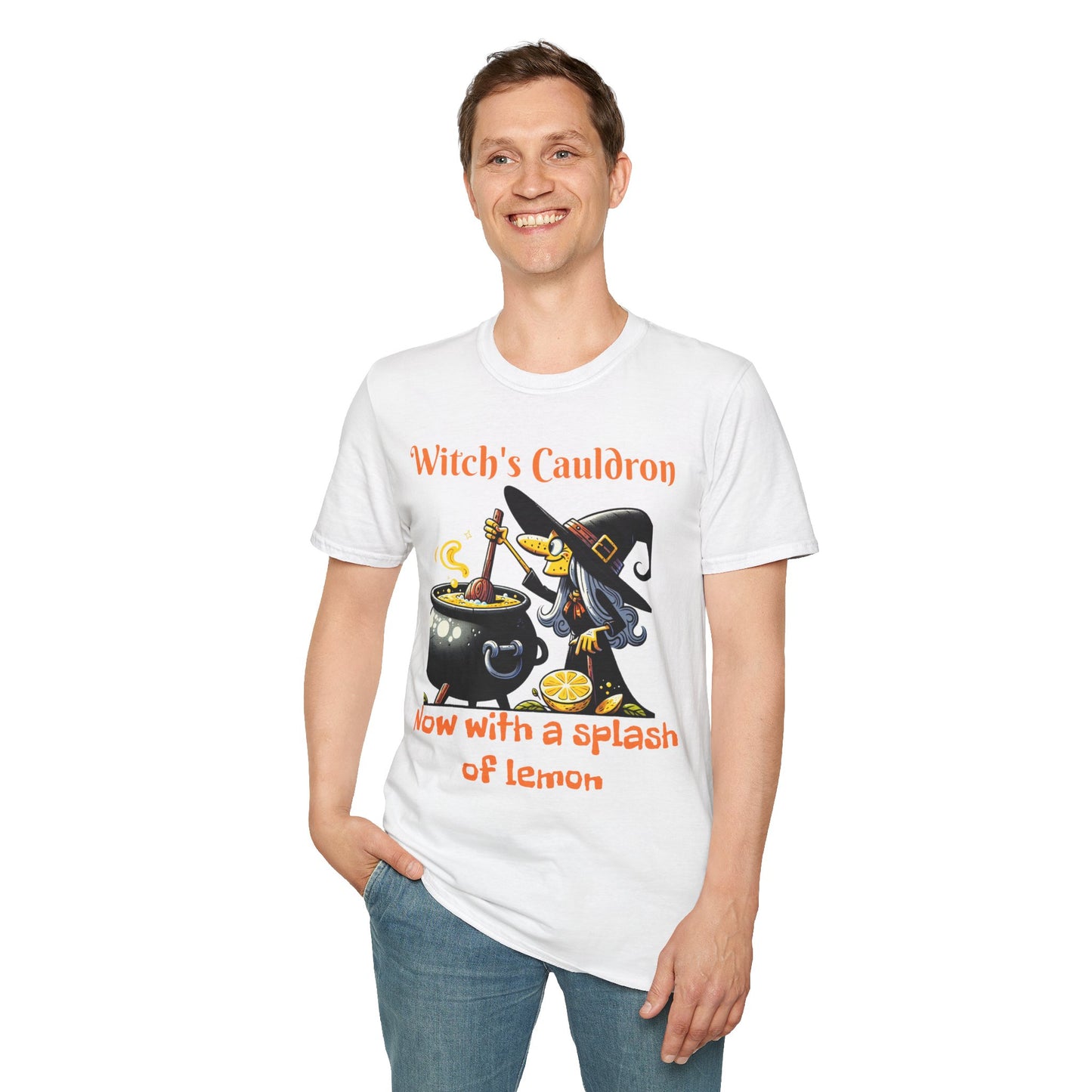 Halloween Witch Cauldron Softstyle T-Shirt